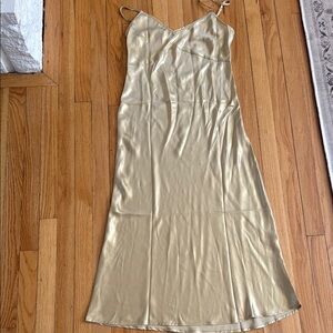 Free people Gold Slip Dress, NWOT